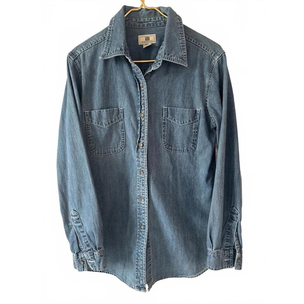 Vintage Y2K Maurice’s Denim 100% Cotton Button Down Shirt Jacket Women’s Medium